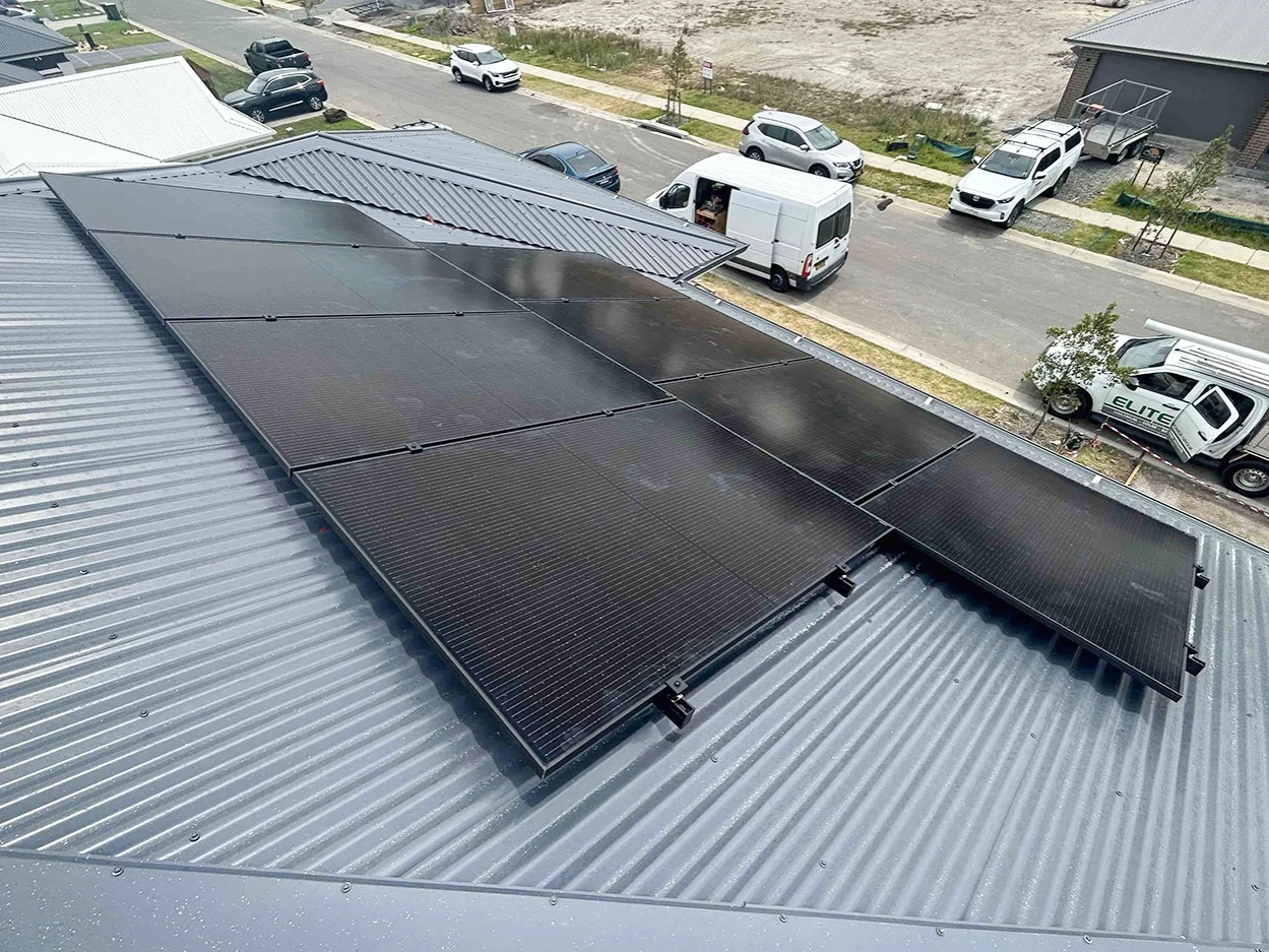 Trina solar panels installation