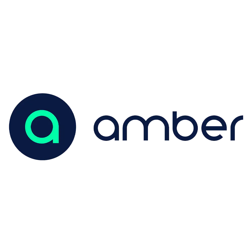 Amber electric logo battery and solar