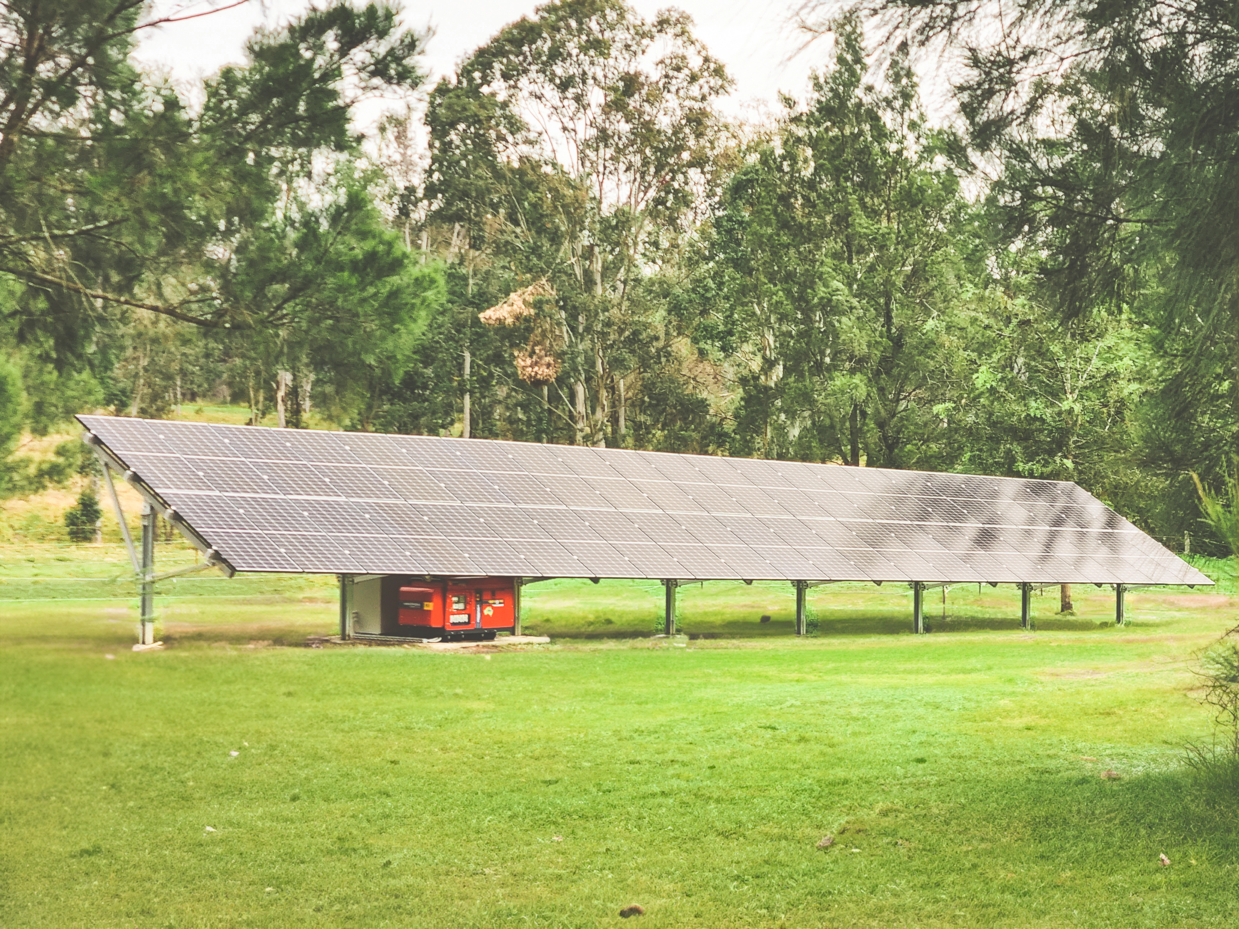 Off-grid ground mount solar array Off-grid ground mount solar array