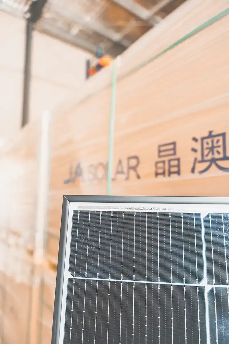 JA Solar panel pallet JA Solar panel pallet