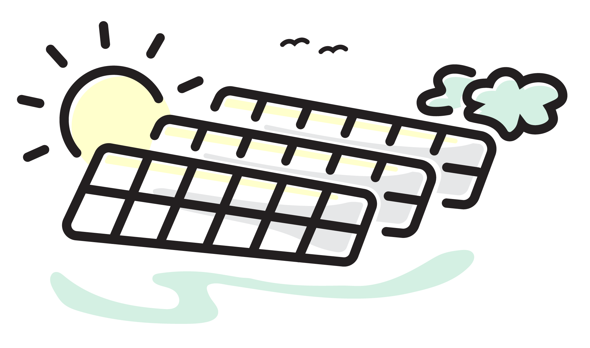 Large scale solar system icon Large scale solar system icon