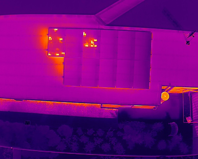 Thermal testing of solar panels